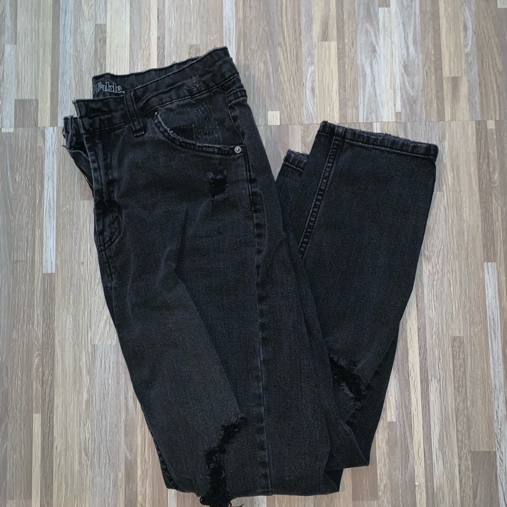 Wild Fable Ripped Black Mom Jeans